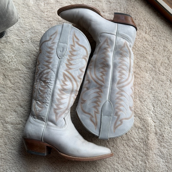 Justin Boots Shoes - Justin Evelyn Boots White